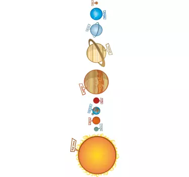 Adesivo bambini solar system color - TenStickers
