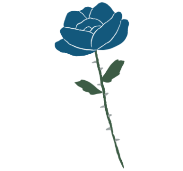 Adesivo per bici rosa blu delicata - TenStickers