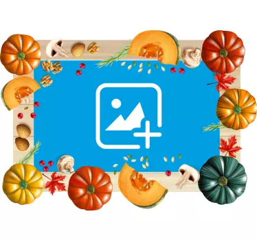 Adesivi animali per bambini bordo ispirato alla zucca - TenStickers