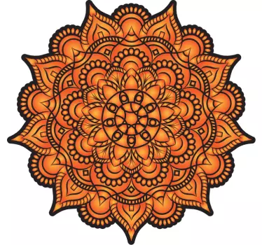 Adesivo decorativo motivo floreale mandala - TenStickers