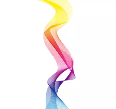 Skin adesiva portatile onda arcobaleno - TenStickers
