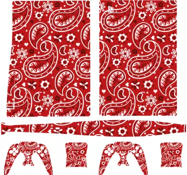 Adesivo ps4 rivestimento a motivo paisley - TenStickers
