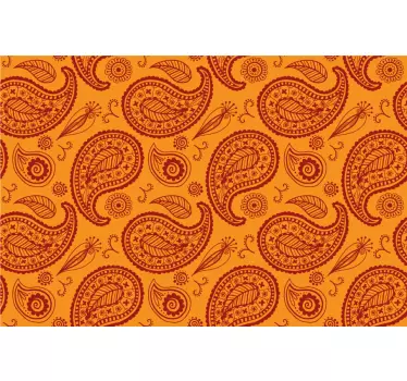 Adesivo decorativo superficie a motivo paisley - TenStickers