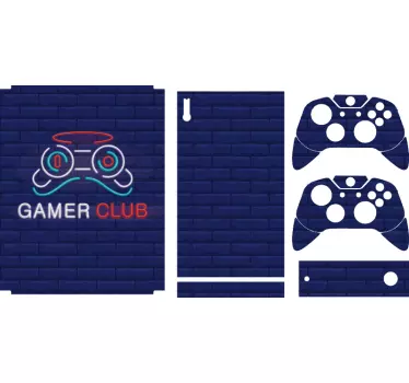 Adesivo xbox design club gamer - TenStickers