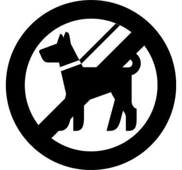 Sticker decorativo io non posso entrare - TenStickers