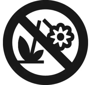 Sticker decorativo avvertenza aiuole - TenStickers