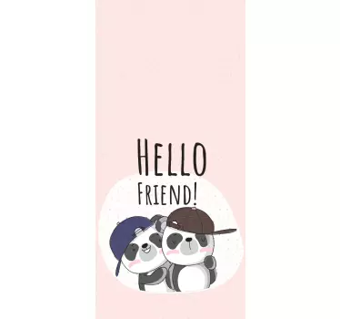 Adesivo huawei pandas che si abbracciano - TenStickers
