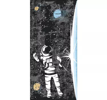 Adesivo huawei esploratore spaziale in orbita - TenStickers