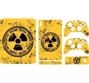 Adesivo xbox skin di avviso di pericolo - TenStickers