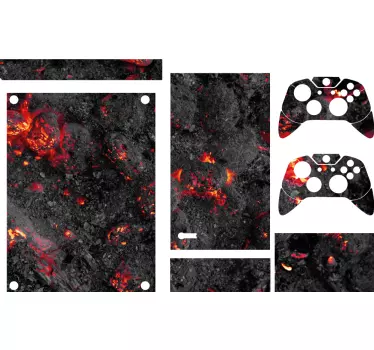 Adesivo xbox copertura texture vulcanica - TenStickers