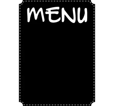 Sticker decorativo lavagna cartello menù - TenStickers