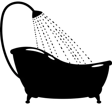 Adesivo decorativo design per vasca e doccia - TenStickers