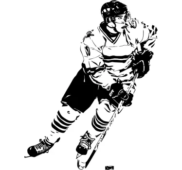 Sticker decorativo hockey su ghiaccio - TenStickers