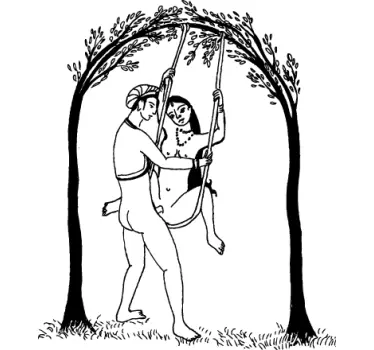 Sticker decorativo illustrazione sesso india - TenStickers