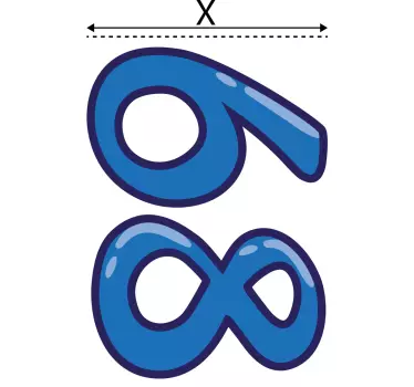 Adesivo contenitore stile numerico accattivante - TenStickers