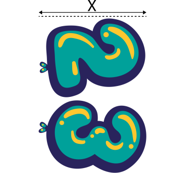 Adesivo contenitore design colorato personalizzabile - TenStickers