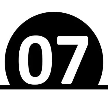 Adesivo contenitore cestino numerato - TenStickers