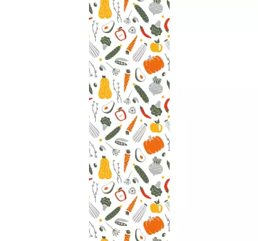 Adesivo frigo Adesivi raccolta frutta e verdura 4 - TenStickers