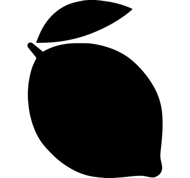 Adesivo lavagna forma di limone semplice - TenStickers