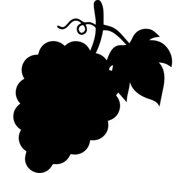 Adesivo lavagna silhouette grappolo d'uva - TenStickers