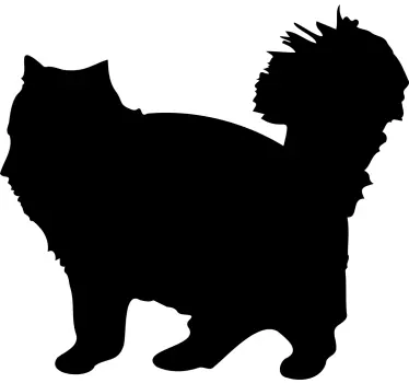 Adesivo lavagna design silhouette gatto - TenStickers