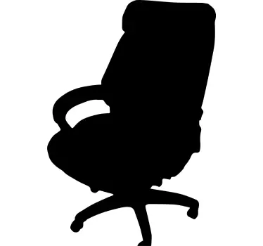 Adesivo lavagna silhouette sedia da ufficio - TenStickers