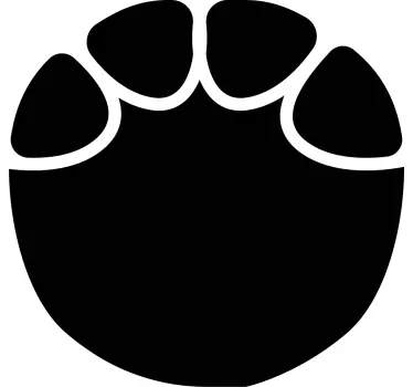 Adesivo lavagna sagoma impronta di zampa - TenStickers
