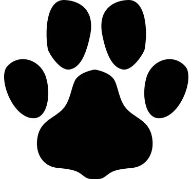 Adesivo lavagna a forma di impronta di zampa - TenStickers