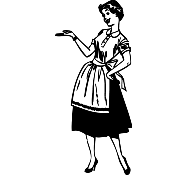 Sticker decorativo lady in the house - TenStickers