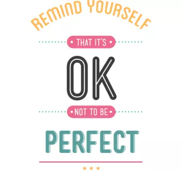 Sticker decorativo remind yourself - TenStickers