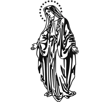 Adesivo murale Vergine Maria - TenStickers