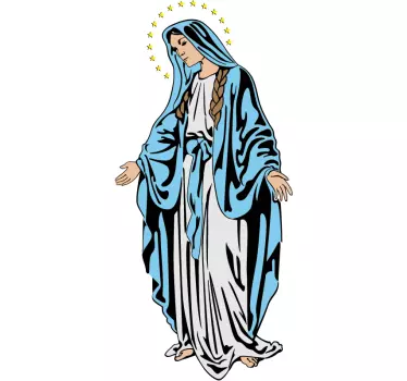 Sticker decorativo illustrazione Vergine - TenStickers