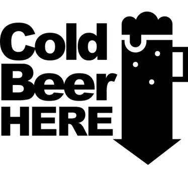 Adesivo per frigo indicatore di bevande fresche - TenStickers