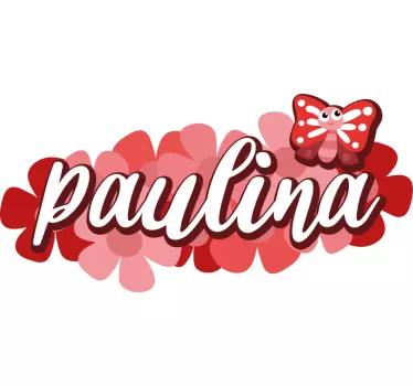 Adesivo design farfalla personalizzato - TenStickers