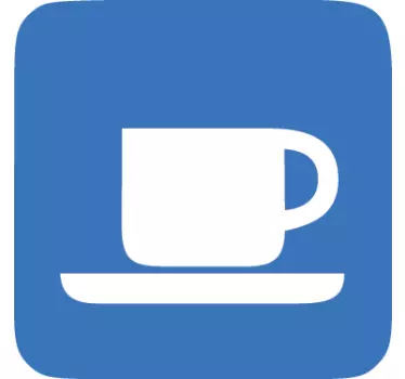 Sticker decorativo icona caffetteria - TenStickers