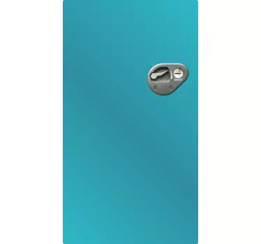 Adesivo per frigo blu vintage fresco - TenStickers