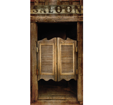 Adesivo per frigo ingresso rustico del salone - TenStickers