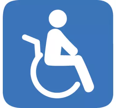 Sticker decorativo insegna disabili - TenStickers