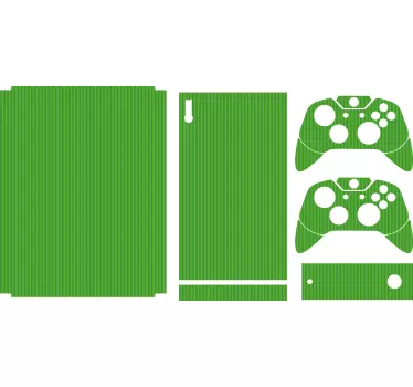 Adesivo xbox skin verde console - TenStickers