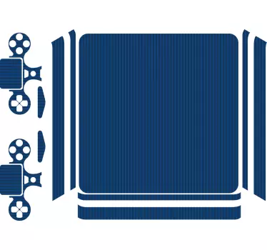 Adesivo ps4 copertura striscia blu - TenStickers