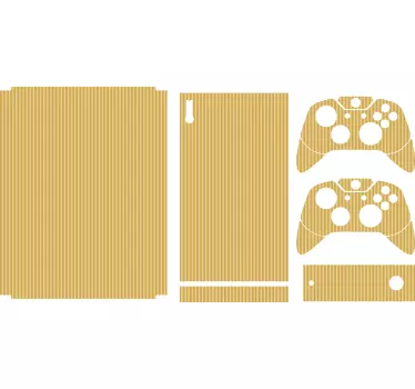 Adesivo xbox copertura striata dorata - TenStickers