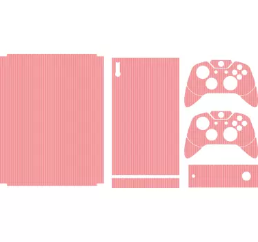 Adesivo xbox copertura rosa a righe - TenStickers