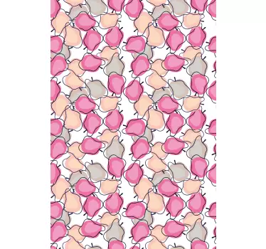 Adesivo per frigo motivo petali colorati - TenStickers