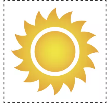 Sticker interruttore sole - TenStickers