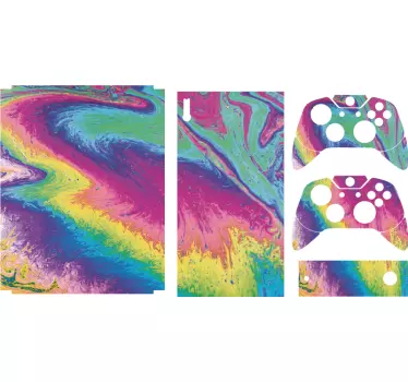 Adesivo xbox copertura colorata per console - TenStickers