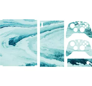 Adesivo xbox motivo marmo acqua - TenStickers