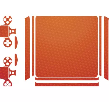 Adesivo ps4 display texture arancione - TenStickers