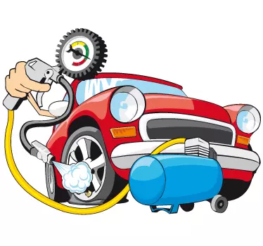 Sticker decorativo pressione gomme - TenStickers