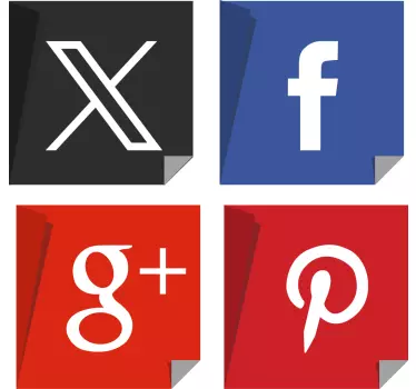 Stickers decorativi social media - TenStickers