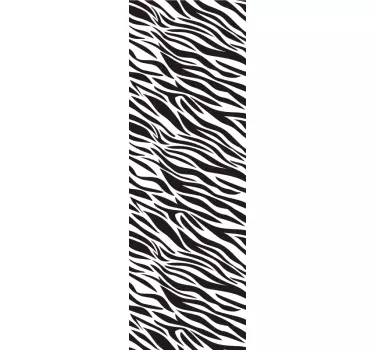 Sticker decorativo frigo manto di zebra - TenStickers